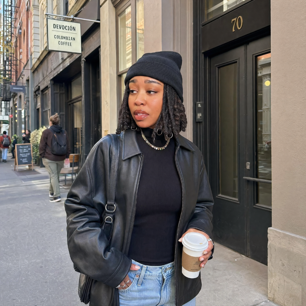 Satin beanie